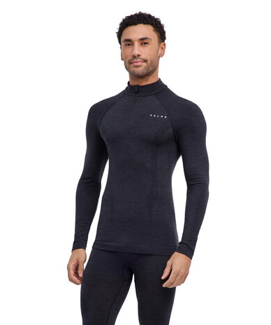 Falke WT Longsleeve Zip - Black