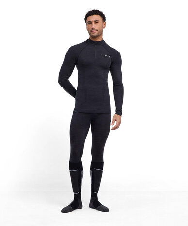 Falke WT Longsleeve Zip - Black