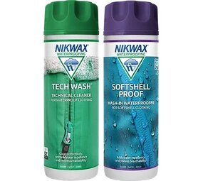 Nikwax Copy of Twin Pack Tech Wash/ Softshell Proof 300ml