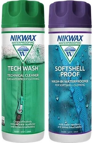 Nikwax Copy of Twin Pack Tech Wash/ Softshell Proof 300ml