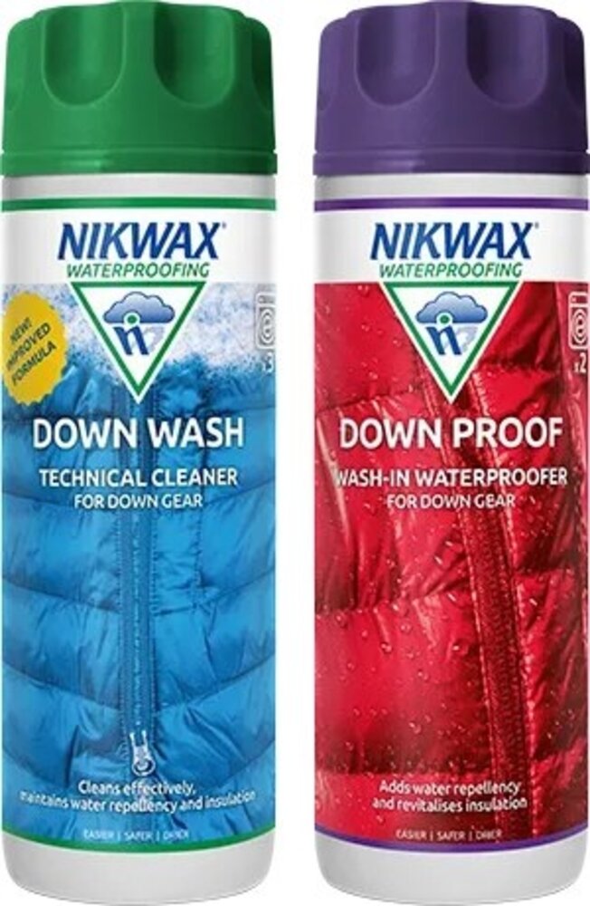Nikwax Twin Pack Down Wash/ Down Proof 300ml Nikwax Twin Pack Down Wash/ Down Proof 300ml