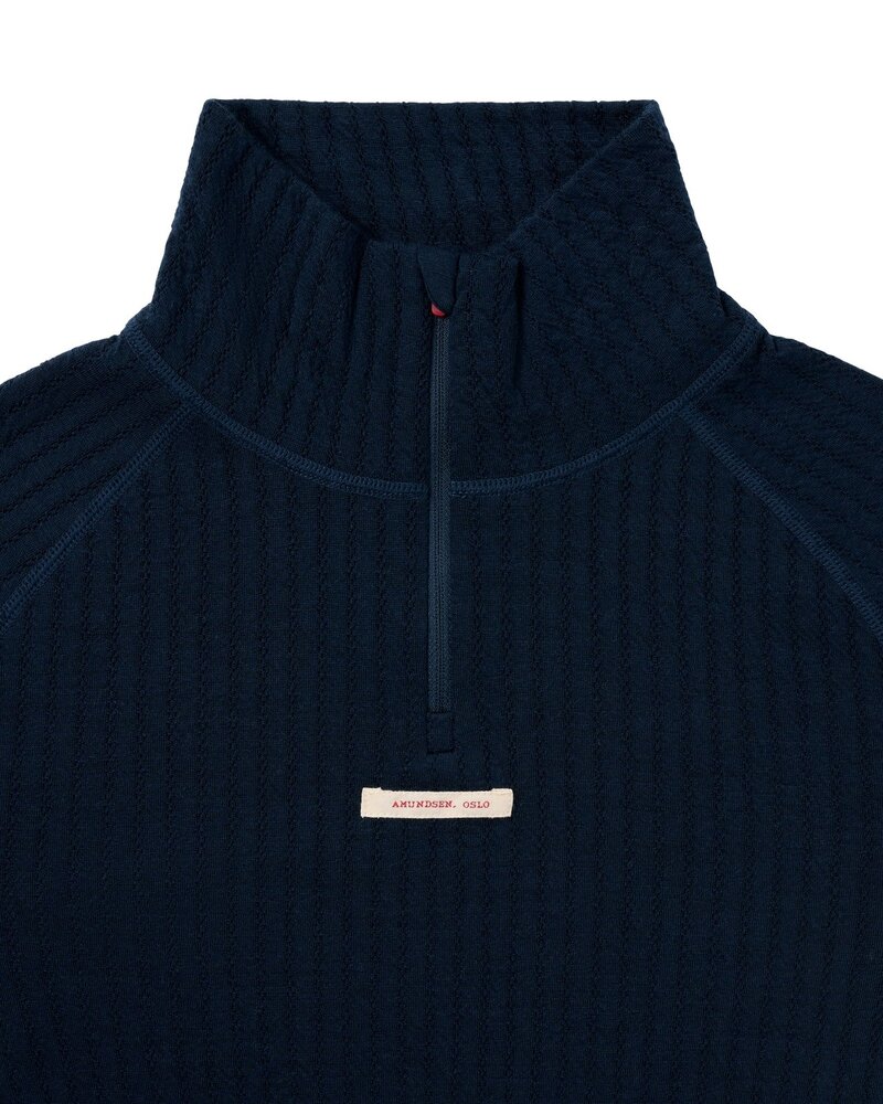 Amundsen Hero’s Hide Half Zip - Faded Navy