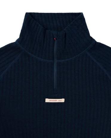 Amundsen Hero’s Hide Half Zip - Faded Navy