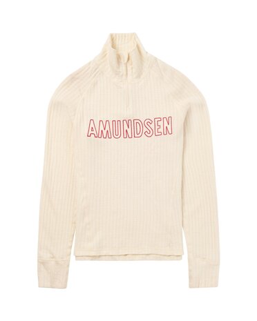 Amundsen Hero’s Hide Half Zip - Natural Logo
