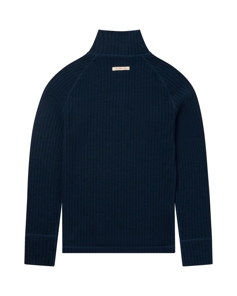Amundsen Hero’s Hide Half Zip - Faded Navy Logo