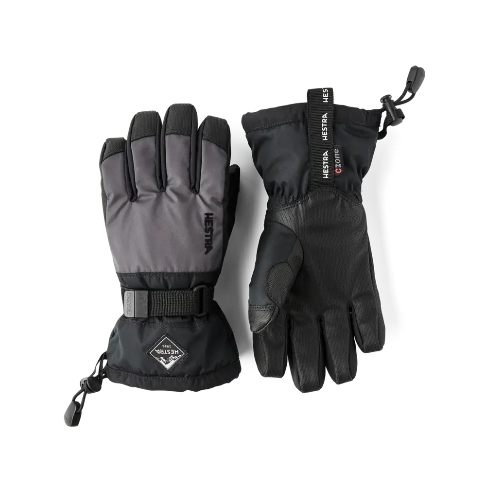 Hestra Gauntlet CZone Jr. - 5 finger - Graphite/Black