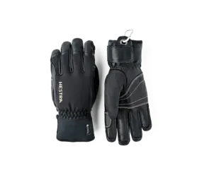 Hestra Army Leather Gore-Tex Short - 5 finger - Black/Black Hestra Army Leather Gore-Tex Short - 5 finger - Black/Black
