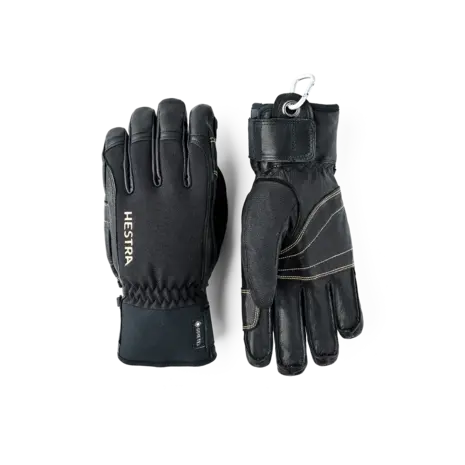 Hestra Army Leather Gore-Tex Short - 5 finger - Black/Black