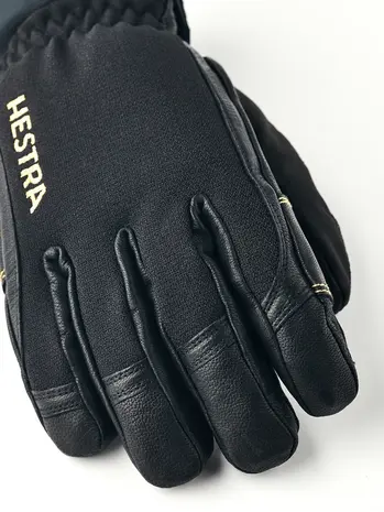 Hestra Army Leather Gore-Tex Short - 5 finger - Black/Black