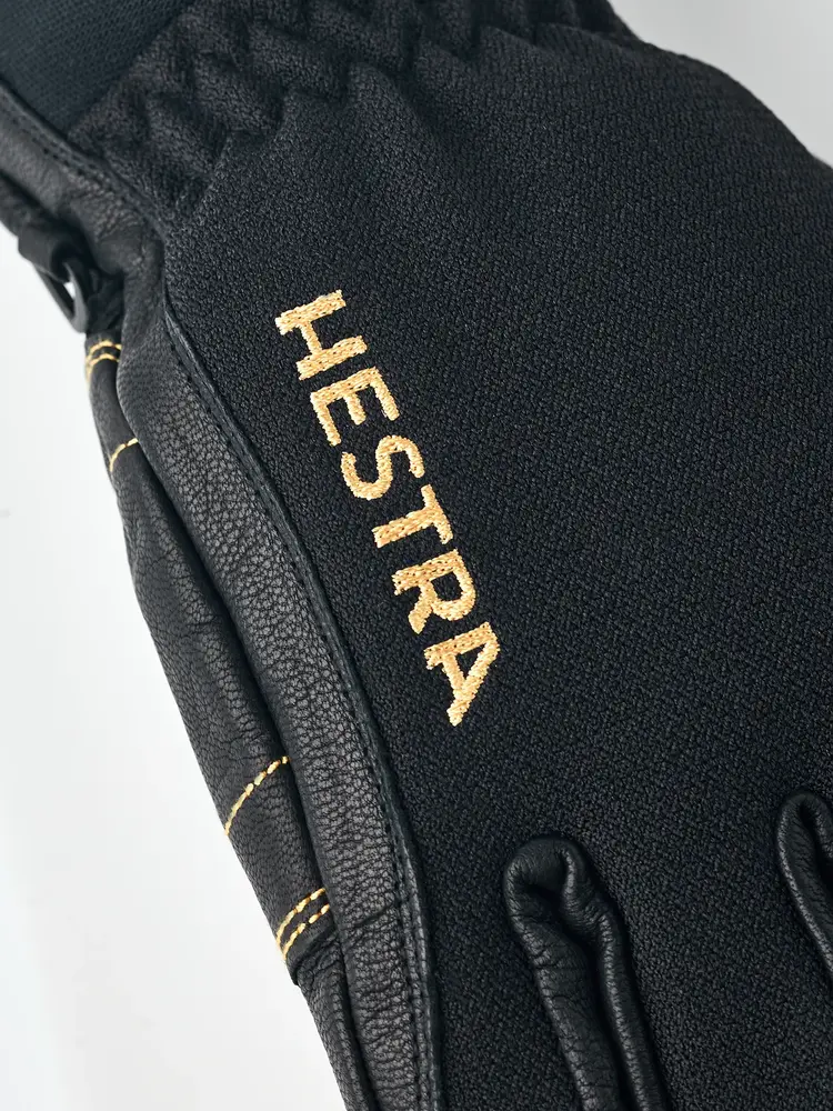 Hestra Army Leather Gore-Tex Short - 5 finger - Black/Black
