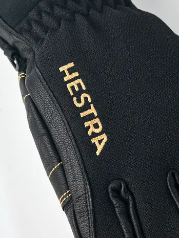 Hestra Army Leather Gore-Tex Short - 5 finger - Black/Black