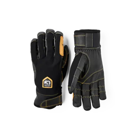 Hestra Ergo Grip Active - 5 finger - Black/Black