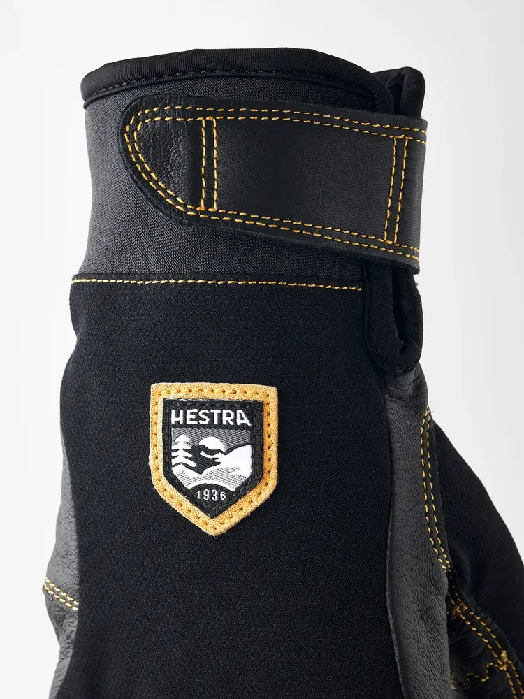 Hestra Ergo Grip Active - 5 finger - Black/Black