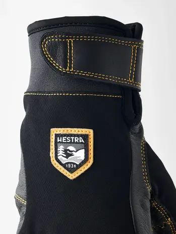 Hestra Ergo Grip Active - 5 finger - Black/Black