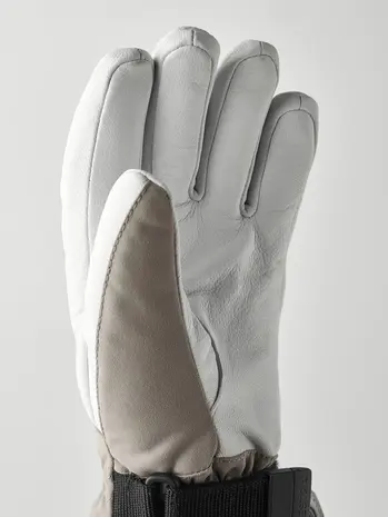 Hestra Women's Heli Ski Female - 5 finger - Khaki/Offwhite