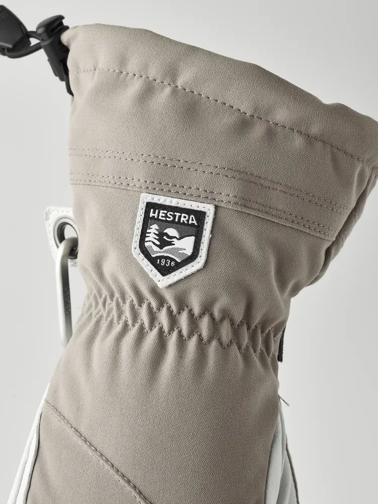 Hestra Women's Heli Ski Female - 5 finger - Khaki/Offwhite