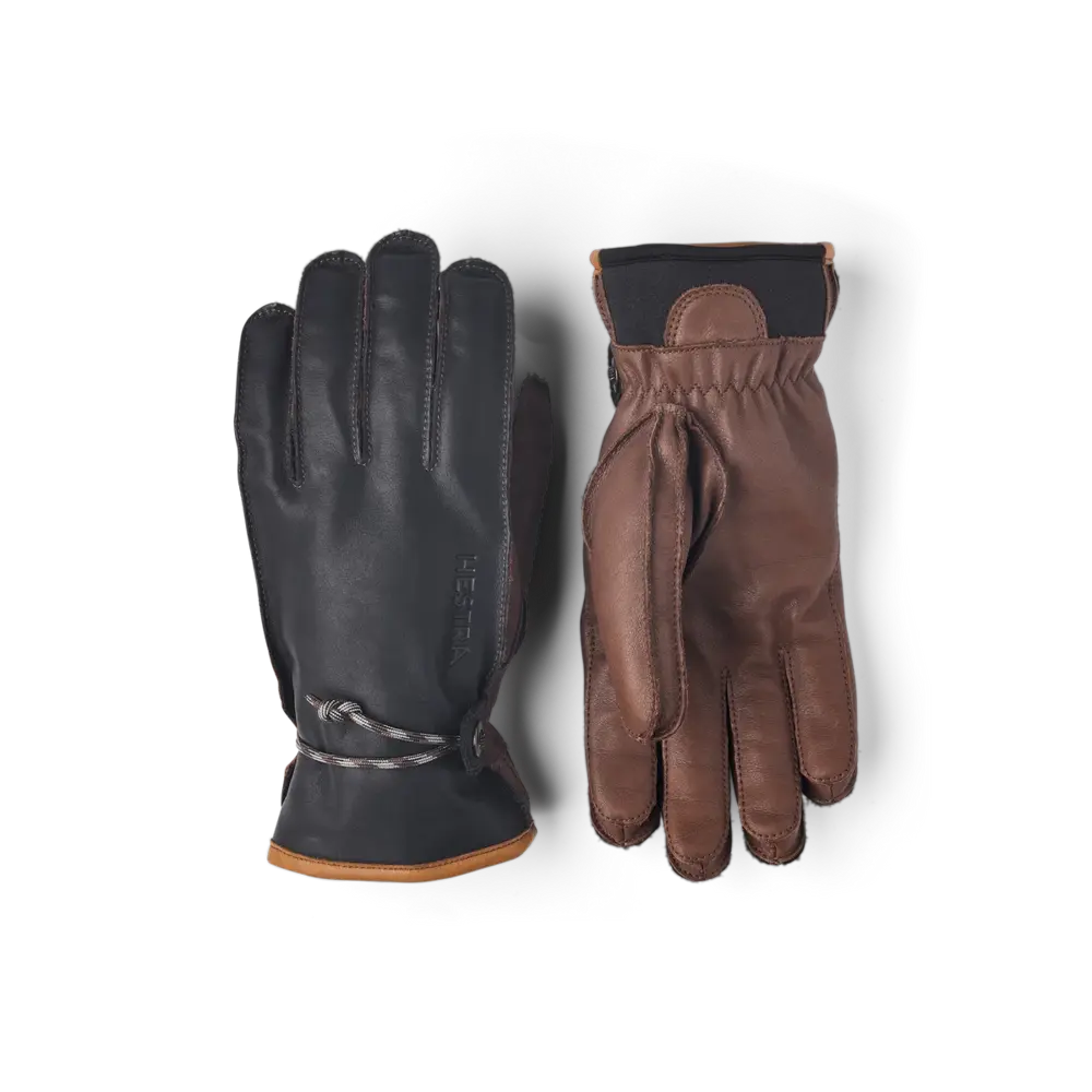 Hestra Wakayama - 5 finger - Navy/Brown