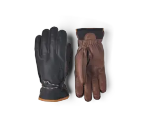 Hestra Wakayama - 5 finger - Navy/Brown Hestra Wakayama - 5 finger - Navy/Brown