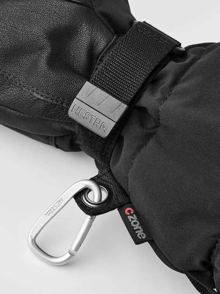 Hestra Heater Gauntlet - 5 finger - Black/Black