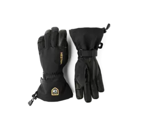 Hestra Army Leather Gore-Tex 5 Finger – Black/Black
