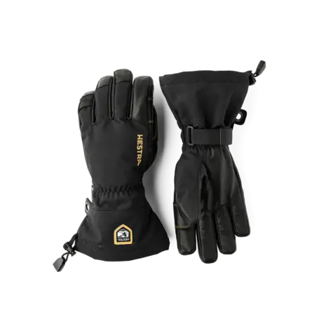 Hestra Army Leather Gore-Tex 5 Finger – Black/Black Hestra Army Leather Gore-Tex 5 Finger – Black/Black