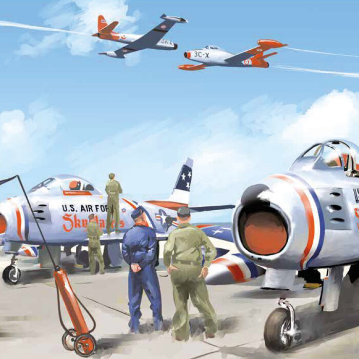 De Patrouille de France geïllustreerd