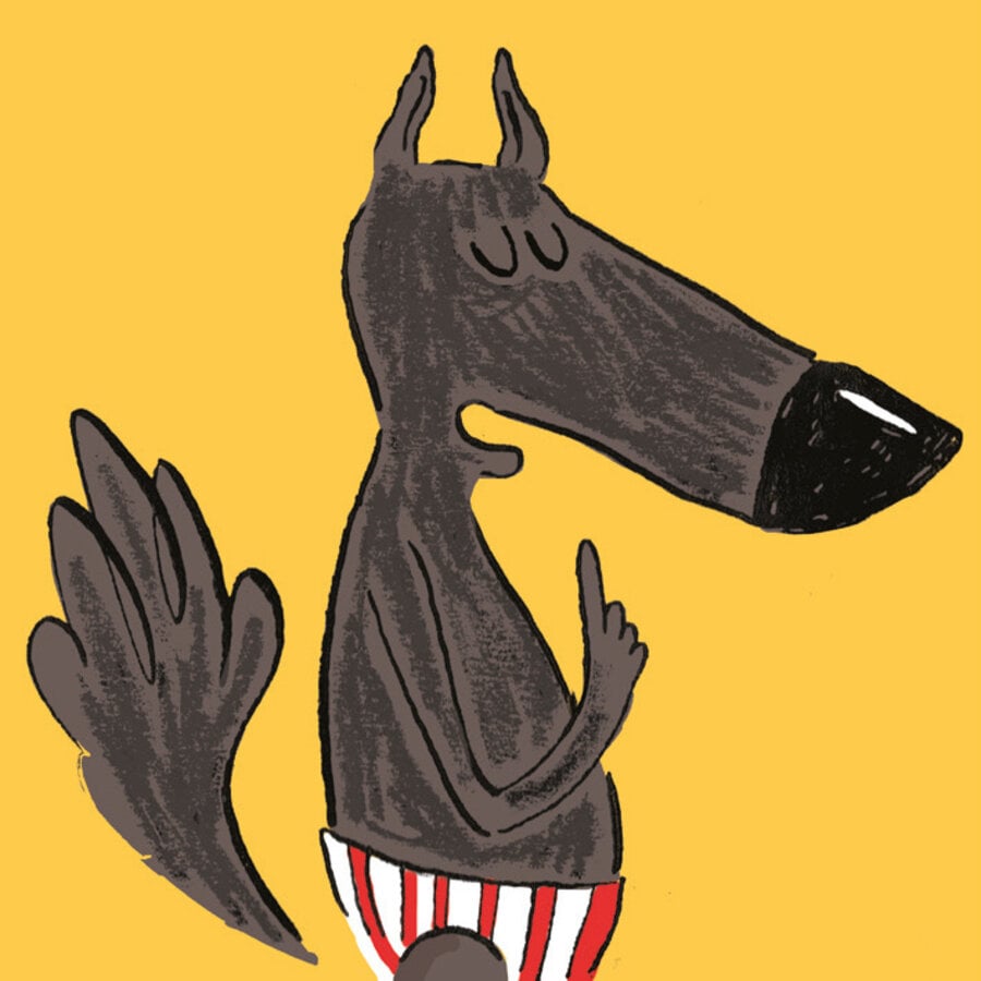 De wolf in zijn onderbroek