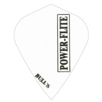 Ailette Bull's Powerflite - Kite Solid White Bull's Ailette Bull's Powerflite - Kite Solid White