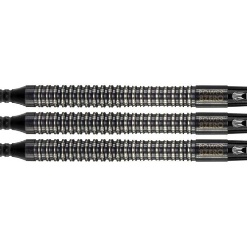 Target Phil Taylor Power 8ZERO Black Titanium S1 Soft Tip - Fléchettes pointe Plastique