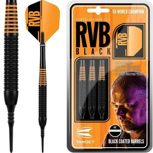 Target Raymond van Barneveld RVB Black Brass Soft Tip - Fléchettes pointe Plastique