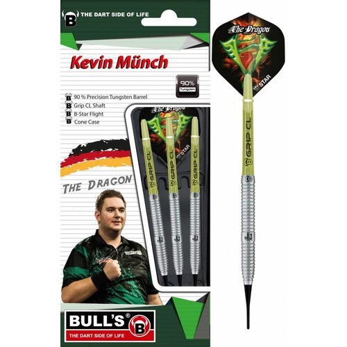 Bull's Germany BULL'S Kevin Münch 90% Soft Tip - Fléchettes pointe Plastique