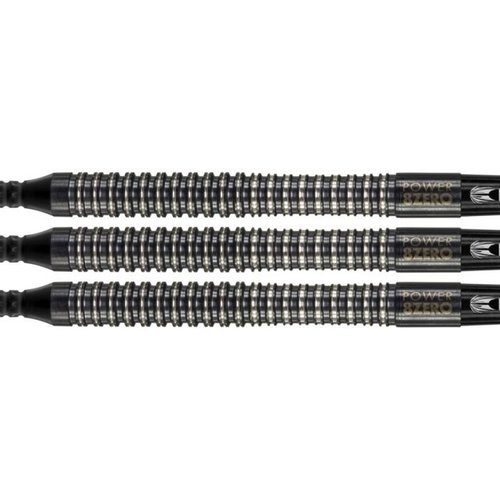 Target Phil Taylor Power 8ZERO Black Titanium S1 Soft Tip - Fléchettes pointe Plastique