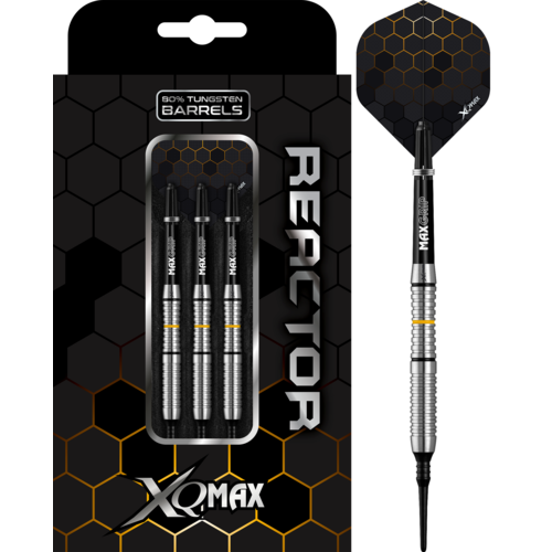 XQMax Darts XQMax Reactor M3 80% Soft Tip - Fléchettes pointe Plastique