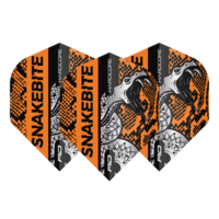 Ailette Peter Wright Hardcore Snakebite Coiled Snake Orange Red Dragon Ailette Peter Wright Hardcore Snakebite Coiled Snake Orange