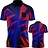 Chemise de Fléchettes Arraz Shard Black & Blue-Red