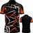 Chemise de Fléchettes Arraz Flare Black & Orange