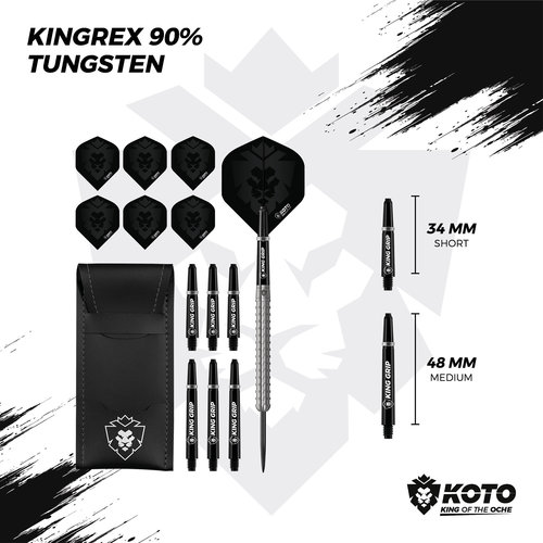 KOTO KOTO Kingrex 90% - Fléchettes pointe Acier