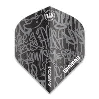 Ailette Winmau Mega Standard Graphic Black Winmau Ailette Winmau Mega Standard Graphic Black