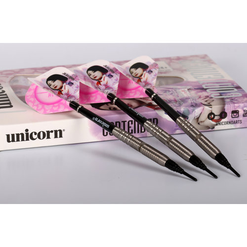 Unicorn Unicorn Contender Kasumi Sato 70% Soft Tip - Fléchettes pointe Plastique