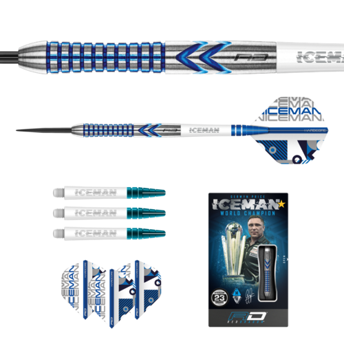 Red Dragon Red Dragon Gerwyn Price Iceman Contour 90% - Fléchettes pointe Acier