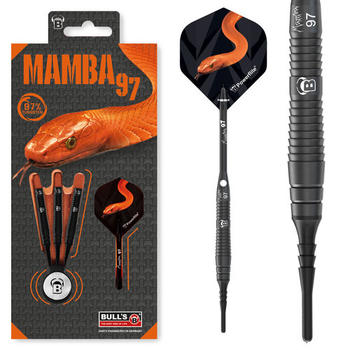 Bull's Germany BULL'S Mamba97 M4 Soft Tip - Fléchettes pointe Plastique