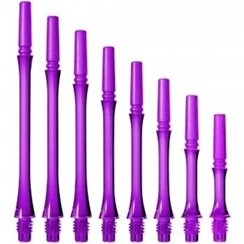 Cosmo Darts Tiges Cosmo Darts Fit Tiges Gear Slim - Clear Purple - Locked