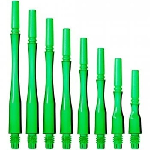 Cosmo Darts Tiges Cosmo Darts Fit Tiges Gear Slim - Clear Green - Spinning