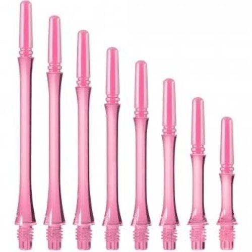 Cosmo Darts Tiges Cosmo Darts Fit Tiges Gear Slim - Clear Pink - Spinning