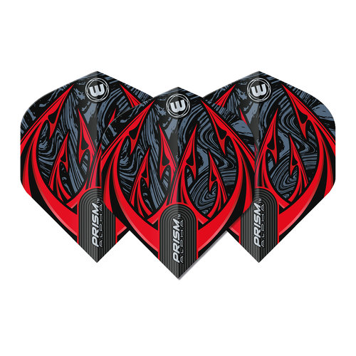 Winmau Ailette Winmau Prism Alpha Diablo Black & Red