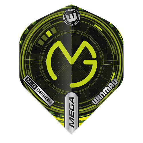 Winmau Ailette Winmau Mega Standard MVG Design Black/Green