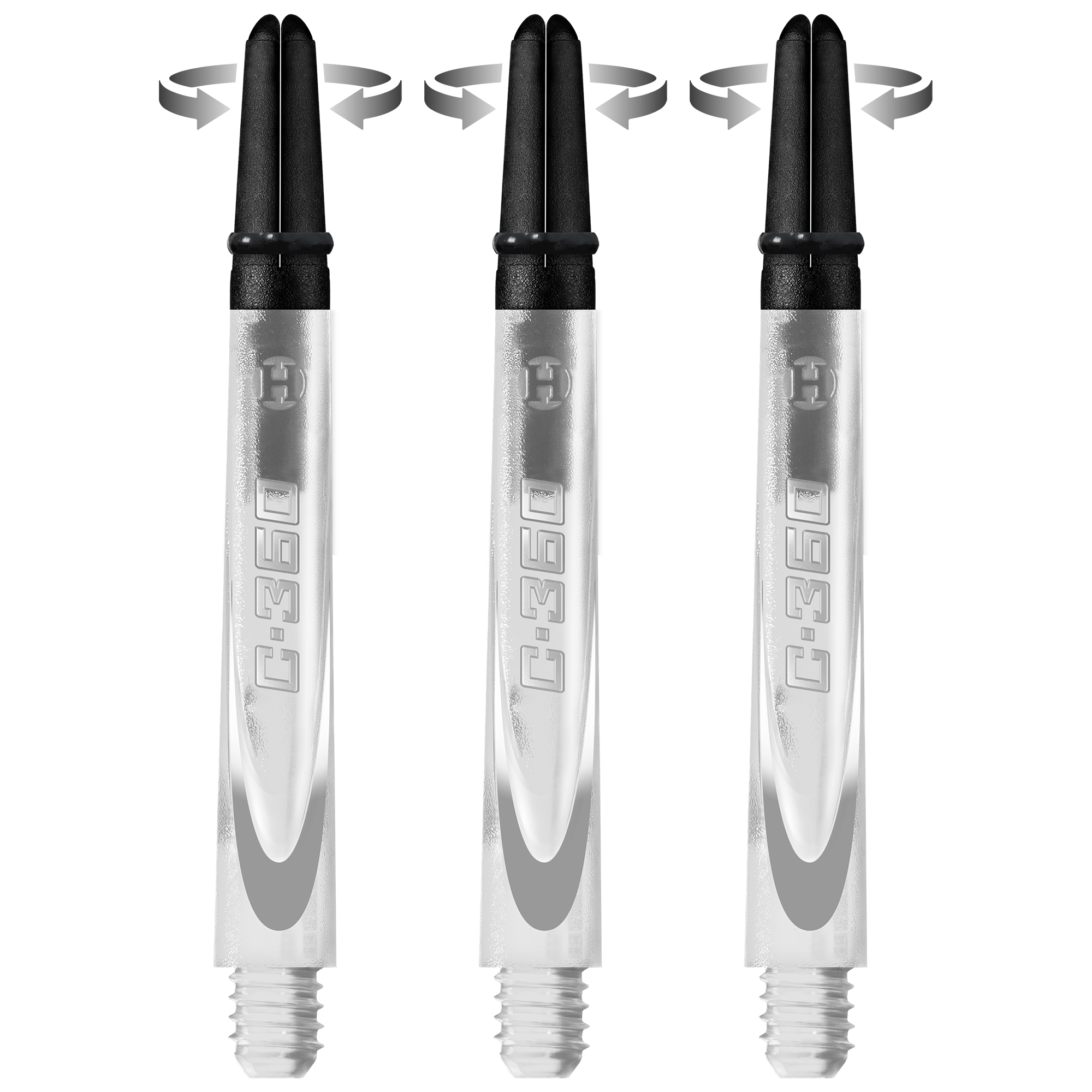 15 Tiges Fléchettes Aluminium 45mm | Filetage 2BA - Pour Pointes Souples Ou Acier