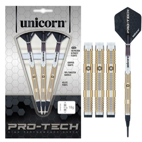 Unicorn Unicorn Pro-Tech 4 70% Soft Tip - Fléchettes pointe Plastique