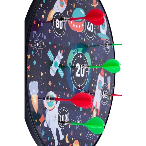 Longfield Darts Jeu de fléchettes magnétique/papier double face pour enfants