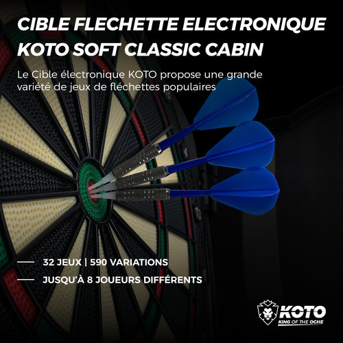 KOTO Cible Flechette Electronique KOTO Soft Classic Cabinet